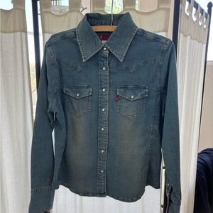 Levi's Blue Button Down Shirt